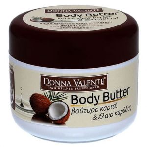 Donna Valente Body Butter Shea Butter & Coconut Oil, 200ml