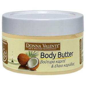 Donna Valente Body Butter Βούτυρο Καριτέ & Έλαιο Καρύδας, 500ml