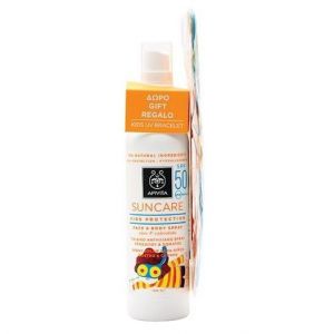Apivita Promo Suncare Kids Protection Face & Body Spray SPF50 150ml & ΔΩΡΟ UV Bracelet