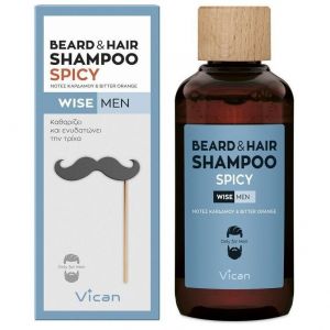Vican Wise Men Beard & Hair Shampoo, 200ml