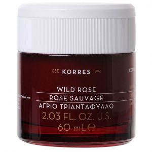 Korres Special Edition Wild Rose Day Cream, Κρέμα Προσώπου Άγριο Τριαντάφυλλο Λάμψη/ Πρώτες Ρυτίδες Ξηρές 60ml