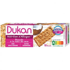 Dukan Expert, Μπισκότα Βρώμης Dukan με Γεύση Καρύδα, 225gr