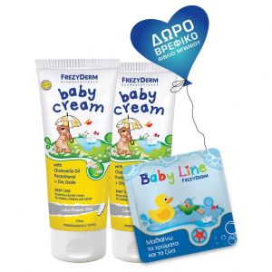 Frezyderm Promo Baby Cream, 2x175ml & Δώρο Βρεφικό Βιβλίο Μπάνιου