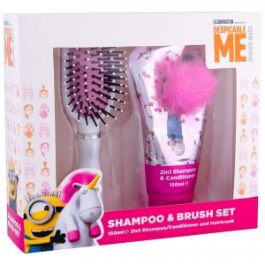 Minions Unicorns Shampoo 2in1 150ml + Hairbrush