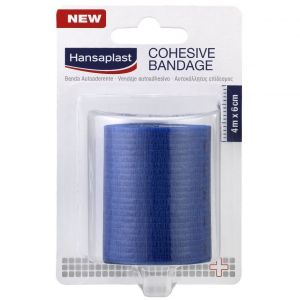 Hansaplast Cohesive Bandage Αυτοκόλλητος Επίδεσμος 4m x 6cm, 1τμχ