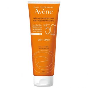 Avene Eau Thermale Lait SPF50+ Sun Screen Emulsion for Face & Body, 250ml