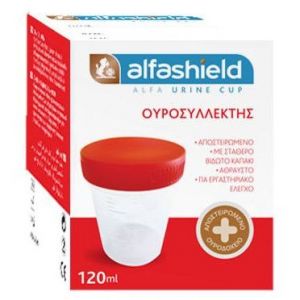 Alfa Urine Cup Δοχείο Συλλογής Ούρων Αποστειρωμένο, 120ml
