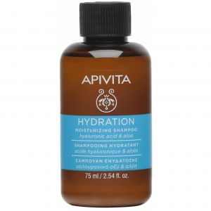 Apivita Hydration Shampoo with Hyaluronic Acid & Aloe, 75ml