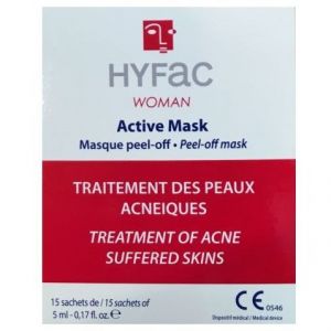 Biorga Hyfac Woman Active Peel Off Mask, 15x5ml