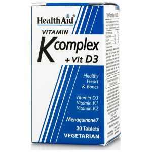 Health Aid K complex + Vit D3, 30tabs