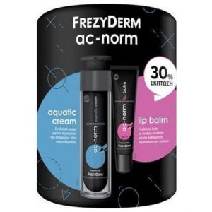 Frezyderm Set AC-Norm Aquatic Cream, 50ml & AC-Norm Lip Balm SPF15, 15ml