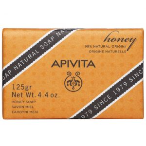 Apivita Natural Soap Honey, Σαπούνι με μέλι για πρόσωπο και σώμα, 125gr
