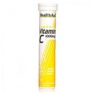 Health Aid Vitamin C 1000mg, Δισκία Με Υψηλή Περιεκτικότητα Σε Βιταμίνη C Λεμόνι, 20eff.tabs