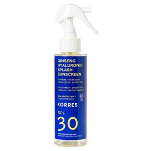 Korres Ginseng & Hyaluronic Splash Sunscreen SPF30, Αντιηλιακό Ginseng & Υαλουρονικό με Υψηλή Προστασία για Πρόσωπο & Σώμα, 150ml