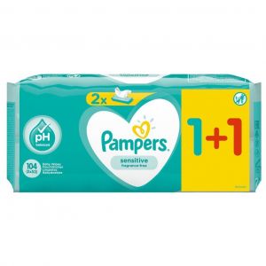 Pampers Promo Sensitive 1+1 ΔΩΡΟ, 2x52τμχ