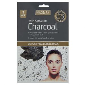 Beauty Formulas With Activated Charcoal Detoxifying Bubble Mask, 1τμχ