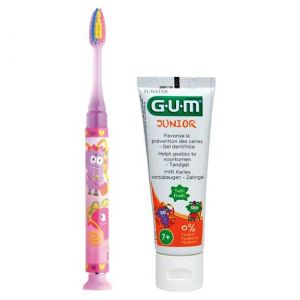 Gum Promo Junior Light-Up Παιδική Οδοντόβουρτσα Μαλακή με φωτεινή ένδειξη, 1 τεμάχιο & Δώρο Tutti Frutti Οδοντόκρεμα, 50ml