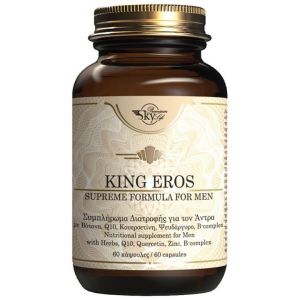 Sky Premium Life King Eros, Συμπλήρωμα Διατροφής Για Βελτίωση Της Σεξουαλικής Ζωής Του Άντρα Με Βότανα, Q10 Νταμιάνα & B - Complex, 60tabs