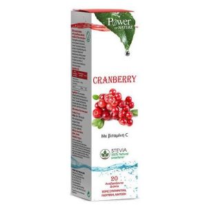 Power Health Cranberry με Βιταμίνη C & Stevia, 20eff.tabs