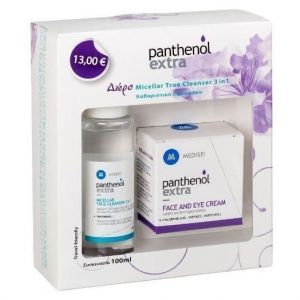 Panthenol Extra Promo Face & Eye Cream, 50ml & ΔΩΡΟ Panthenol Extra Micellar True Cleanser 3 in 1, 100ml