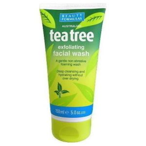 Beauty Formulas Tea Tree Exfoliating Facial Wash, 150ml