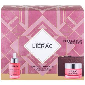 Lierac Supra Radiance For Normal - Dry Skin Anti-Ox Cream, 50ml & Detox Serum, 30ml & Δώρο Δερμάτινο Πορτοφόλι