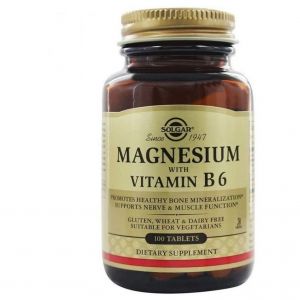Solgar Magnesium with Vitamin B6, 100tabs