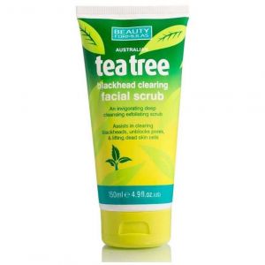 Beauty Formulas Tea Tree Blackhead Clearing Facial Scrub, 150ml