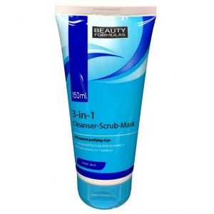 Beauty Formulas 3in1 Cleanser-Scrub-Mask, 150ml