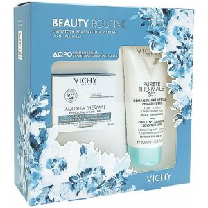 Vichy Beauty Routine Aqualia Thermal Cream-Gel Rehydrating Cream, 50ml & ΔΩΡΟ Vichy Purete Thermale 3in1, 100ml
