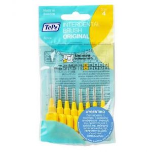 TePe Original Daily Interdental Brushes 0.7mm Yellow, 8τμχ