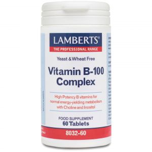 Lamberts Vitamin B-100 Complex, 60tabs