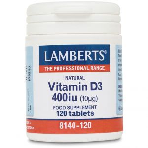 Lamberts Vitamin D 400iu, 120tabs