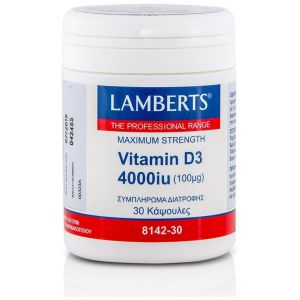 Lamberts Vitamin D3 4000iu 100mg, 30caps