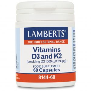 Lamberts Vitamin D3 1000iu & K2 90mg, 60caps