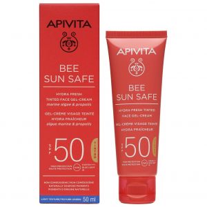 Apivita Bee Sun Safe Hydra Fresh Tinted Face Cream SPF50 Ελαφριά Υφή, 50ml
