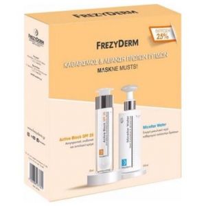 Frezyderm Maskne Musts Active Block SPF25, 50ml &ΔΩΡΟ Micellar Water, 200ml