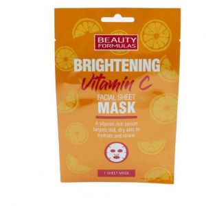 Beauty Formulas Vitamin C Facial Sheet Mask, 1τμχ