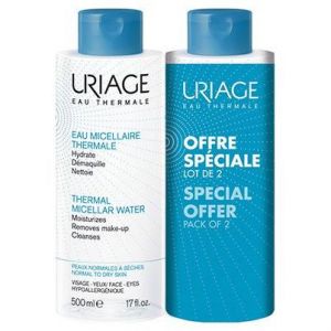 Uriage Thermal Micellar Water Normal & Dry Skin, 2x500ml