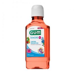 Gum Junior Rinse Στοματικό Διάλυμα με Γεύση Φράουλα, 300ml