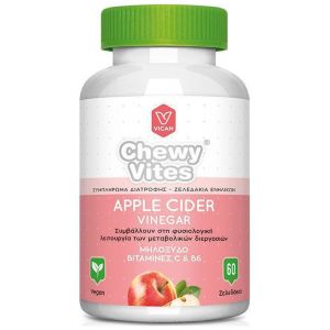 Chewy Vites Adults Apple Cider Vinegar Βιταμίνες Ενηλίκων με Μηλόξυδο Βιταμίνες C & B6, 60 gummies