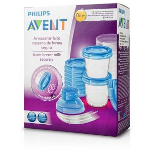 Philips Avent Δοχεία Αποθήκευσης Μητρικού Γάλακτος, 10x180ml,(SCF618/10)