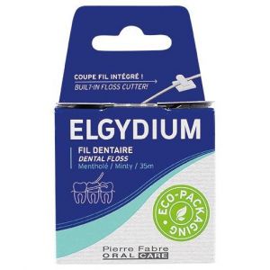 Elgydium Eco Friendly Οδοντικό Νήμα Λεπτό Κηρωμένο Φιλικό Προς το Περιβάλλον, 35m