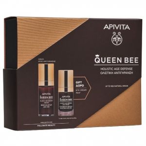 Apivita Promo Queen Bee Serum Ορός Ολιστικής Αντιγήρανσης, 30ml & Δώρο Queen Bee Κρέμα Ματιών, 15ml