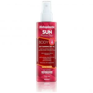 Heremco Histoplastin Sun Body Sun Tannning Dry Oil Satin Touch SPF6, 200ml