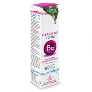Power of Nature Vitamin B12 1000mg & Stevia, 20 eff.tabs