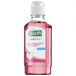 Gum 6081 Sensivital+ Mouthrinse Στοματικό Διάλυμα για Ευαίσθητα Δόντια & Ούλα, 300ml