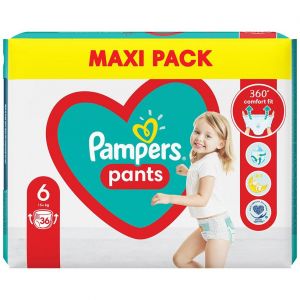 Pampers Pants Maxi Pack No6 15+kg Βρεφικές Πάνες Βρακάκι, 36τεμ