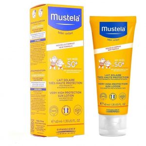Mustela Sun Face Lotion SPF50+ Αντηλιακή Προσώπου για Βρέφη Παιδιά, 40ml