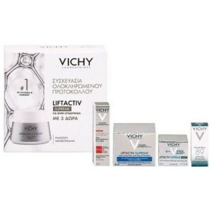 Vichy PROMO PACK Liftactiv Supreme Dry Skin 50ml & ΔΩΡΟ Night 15ml & Mineral 89 4ml & Supreme H.A. Epidermic 10ml
